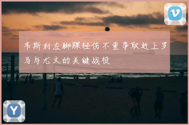 韦斯利左脚踝轻伤不重争取赶上罗马与尤文的关键战役